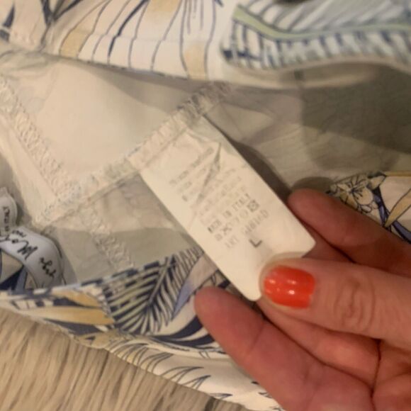 Gigi Moda Womens Floral Skinny Jeans Stretch Made in Italy Pants Size Large - Picture 4 of 6